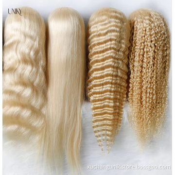 613 Blonde Transparent Lace Frontal Wigs 100% Unprocessed Virgin Brazilian Straight Human Hair 13x4 Pre Plucked Lace Front Wig